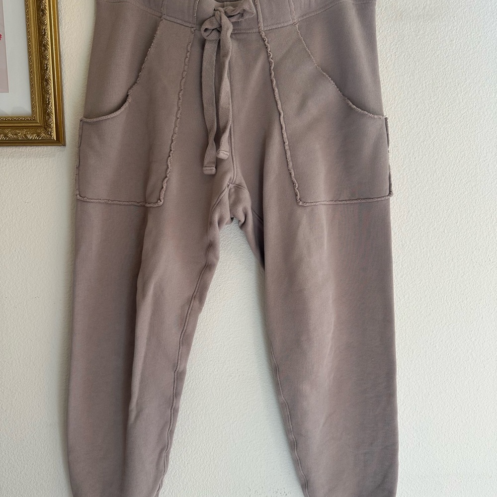 Frank & Eileen Neutral Taupe Drawstring Joggers